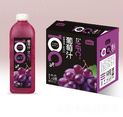 倍養(yǎng)樂(lè)果汁飲料葡萄汁1L×8瓶
