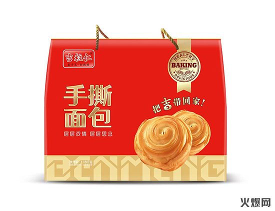 激吉粒仁紅豆手撕面包禮盒裝1 激吉粒仁紅豆手撕面包禮盒裝1